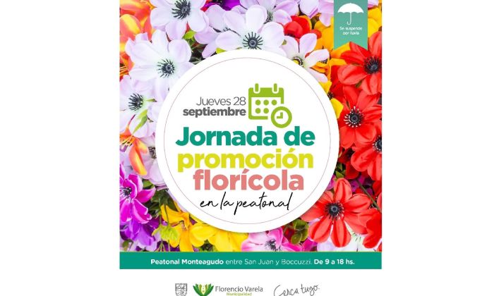 Florencio Varela – Jornada florícola en la peatonal Monteagudo